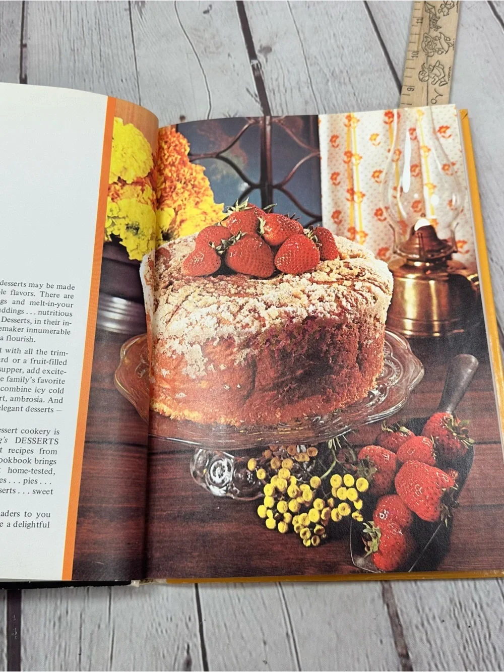 vtg 1976 Southern Living The Desserts Cookbook retro collectible hardcover